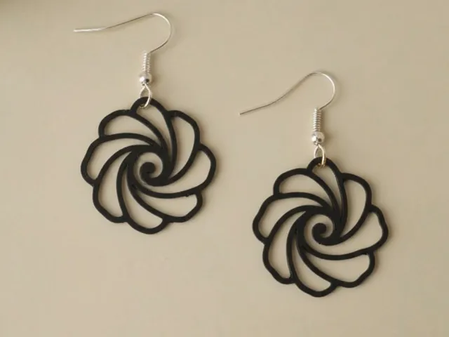 Pendiente Flor En Espiral