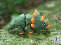 3 large multicolored triceratops
