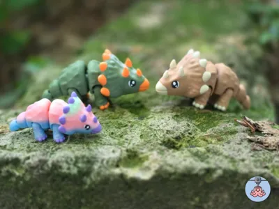 Adorable Flexi Triceratops