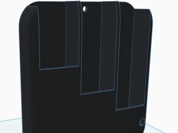 Screw-on Holder for 3 Remotes – 200mm Tall