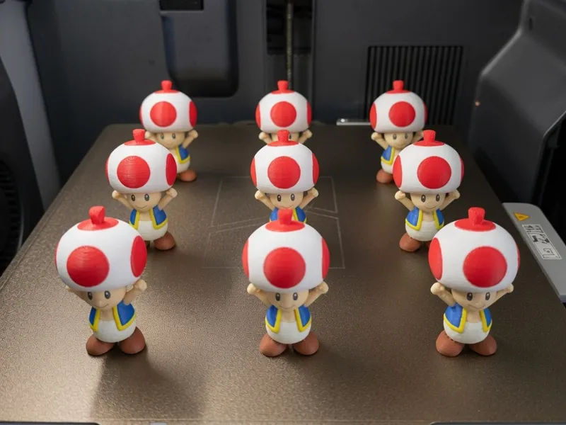 Toad  Super Mario  keychain Full Multicolor 