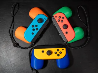 Switch Joycon 一代单手柄舒适掌托(模型包含左右一对,需搭配手绳使用)
