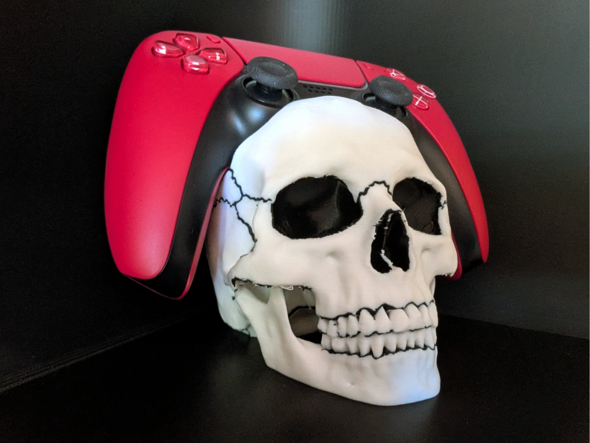 PS5 Controller Stand Holder Skull