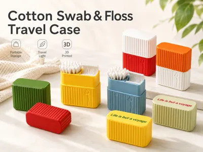 Cotton Swab&Floss Tavel Case