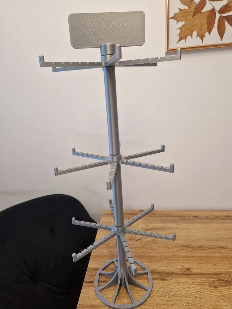 Rotating Stand for Jewelry & Keychains - Free 3D Print Model - MakerWorld
