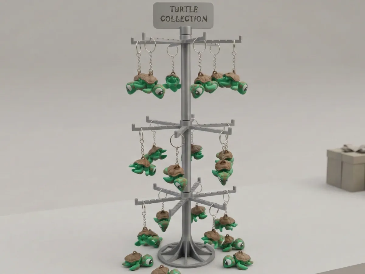 Rotating Stand for Jewelry & Keychains - Free 3D Print Model - MakerWorld