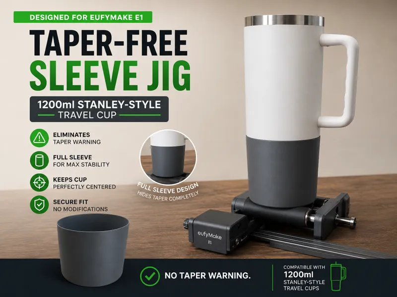 EufyMake E1 Taper-Free Sleeve Jig for Travel Cup
