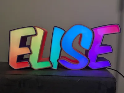 ELISE Led name sign / Luminous name
