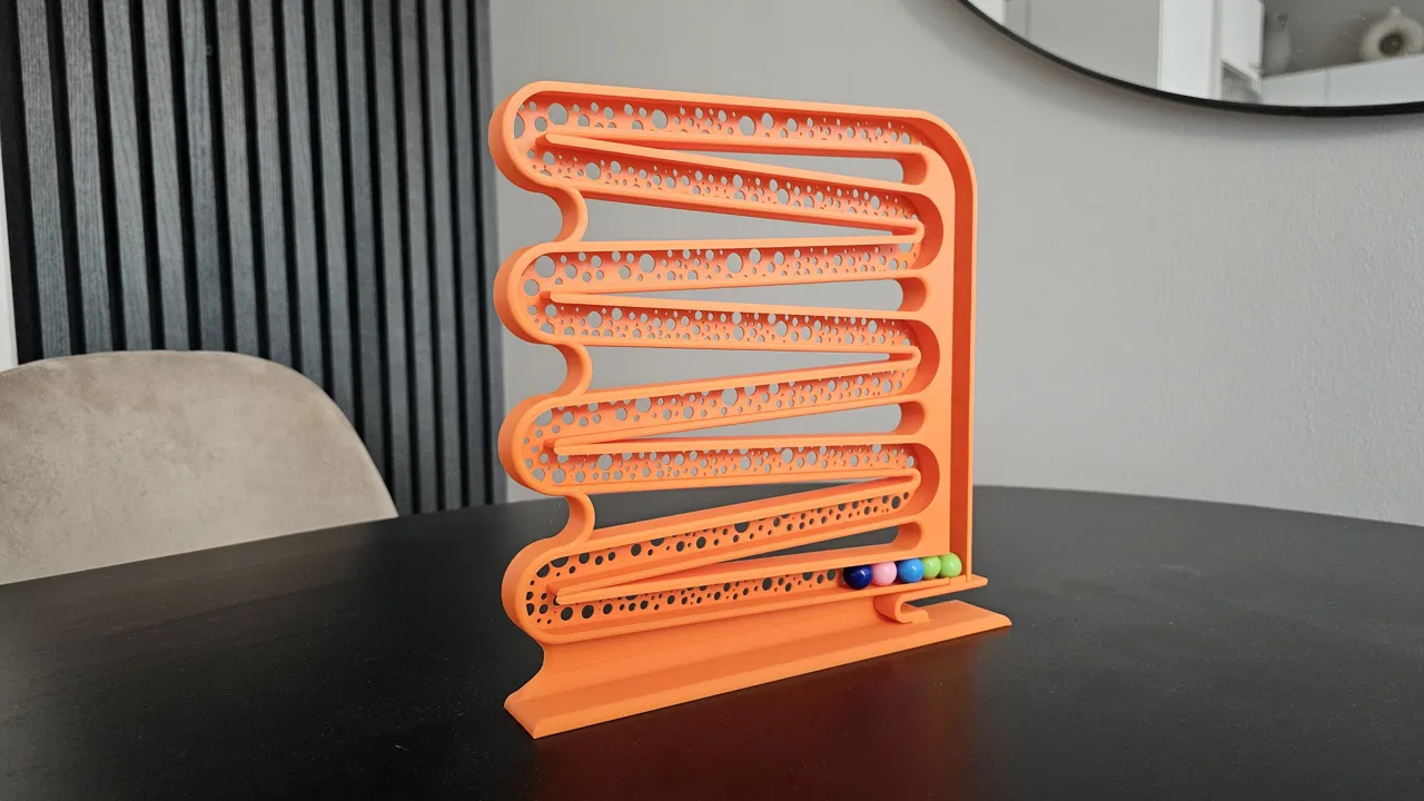 Print In Place - Smooth Marble Run XL - Fidget toy view 2