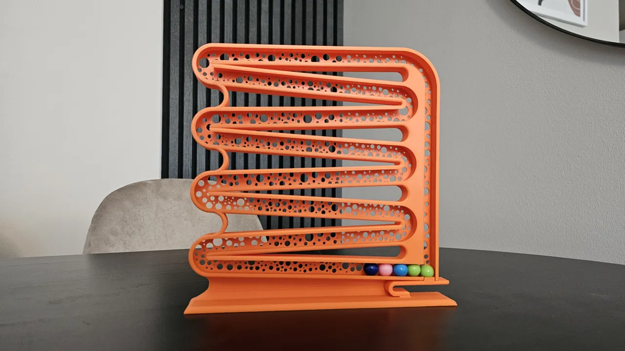 Print In Place - Smooth Marble Run XL - Fidget toy view 3