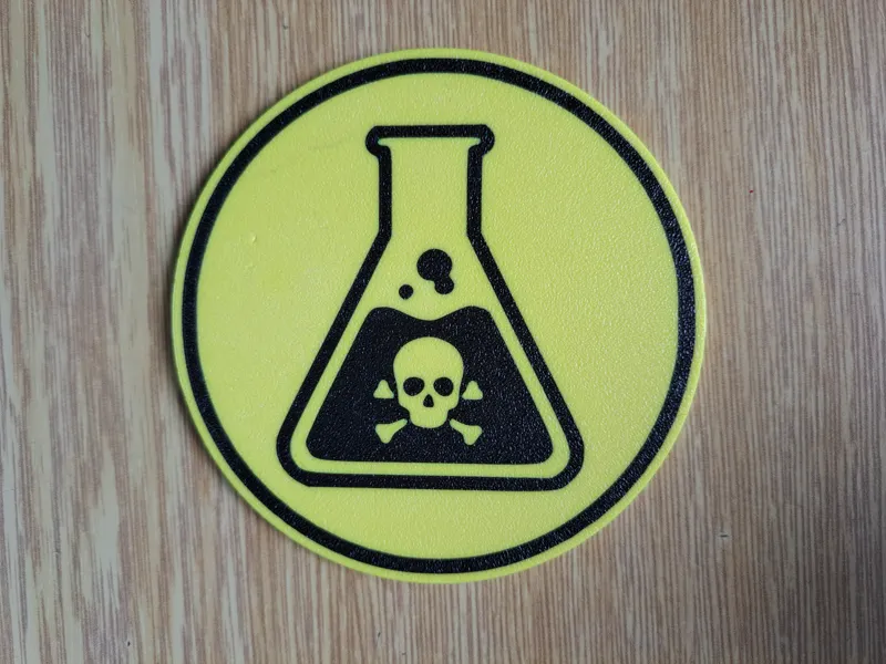 Warning Sign Coaster #10 – Toxic Chemical