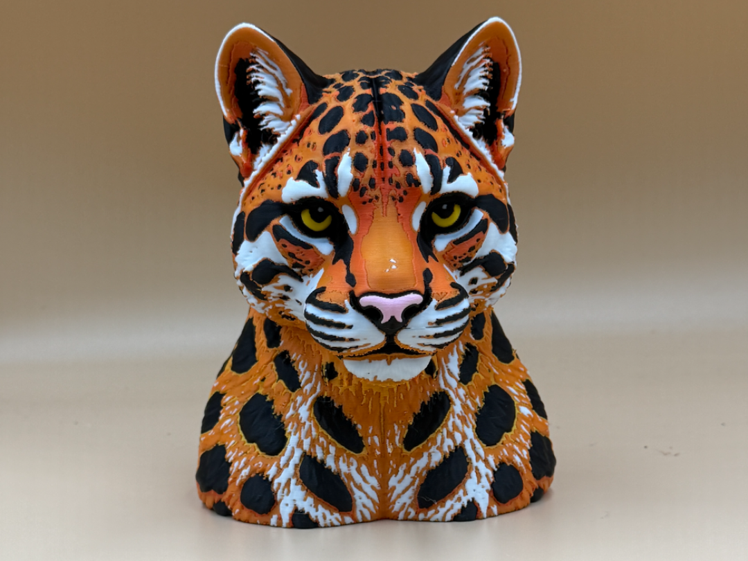 Shadow Spots — Clouded Leopard Bust - 1
