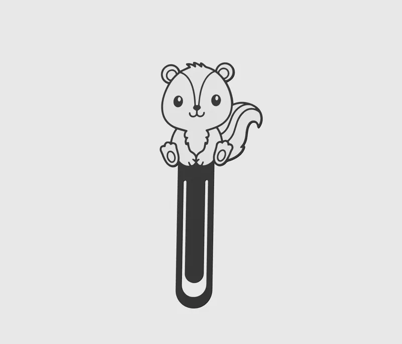 BookMark Squirrel Baby Cute Kawaii