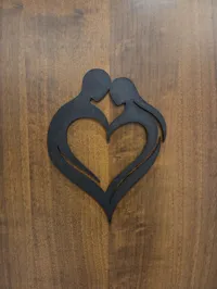 Cœur silhouette de couple — photo 2