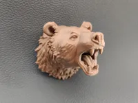 Tête d'ours en colère – déco murale — photo 1