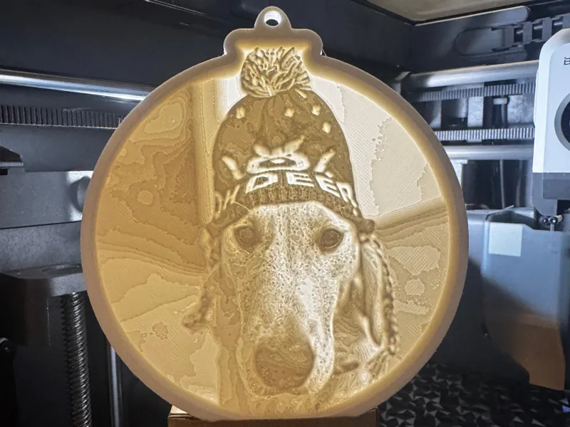 Nala the Golden Retriever Christmas Ornament