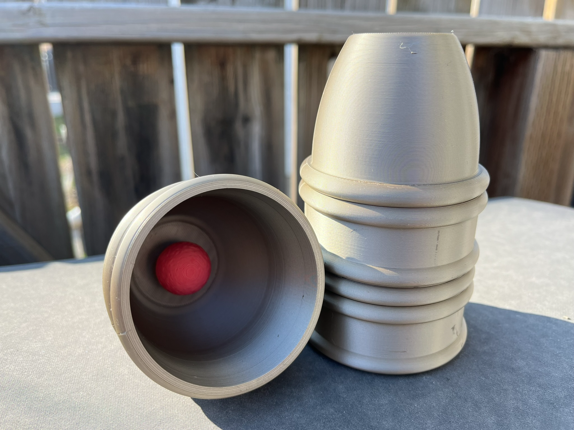 Magician's Cup & Balls Illusion