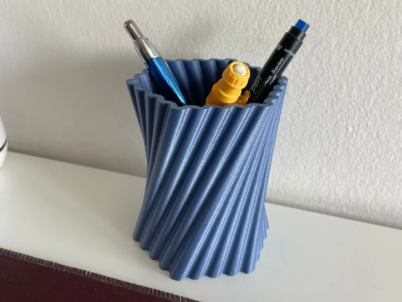 Modern Honeycomb Pencil Holder