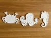 crab, octopus & seahorse set