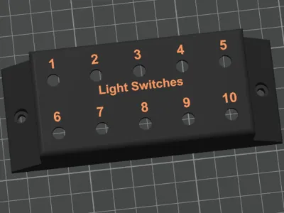 Switch box for lighting model rail
