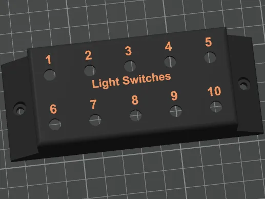Switch box for lighting model rail