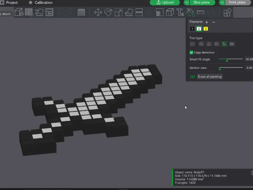Pixel Sword – Minecraft-Inspired, Customizable view 4