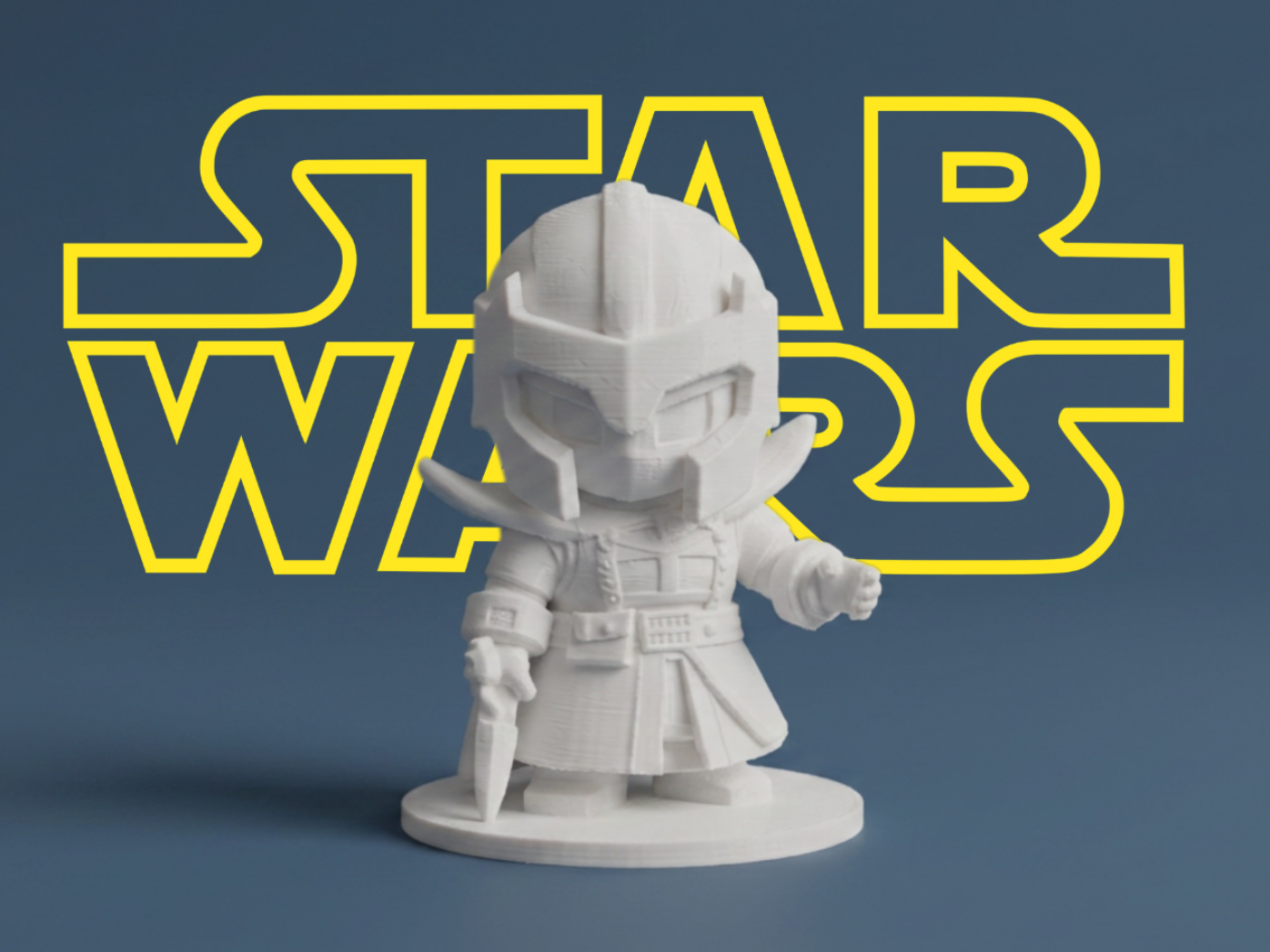 Galactic Warrior Chibi – Inspired by Star Wars 