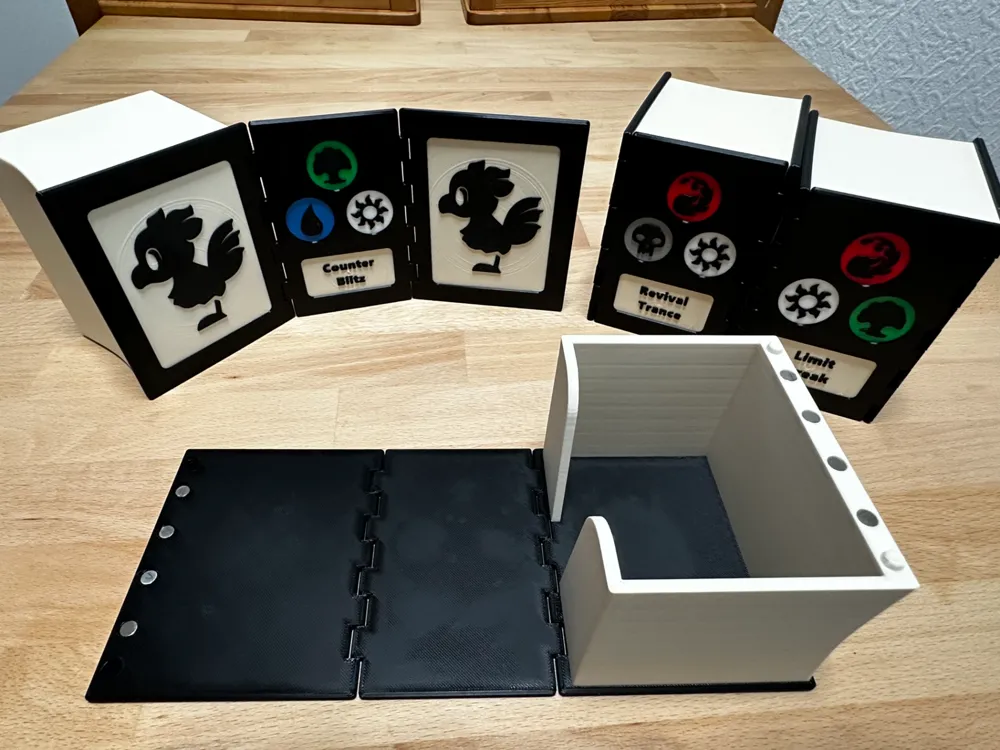 Commander Deckbox - Final Fantasy Precon - Free 3D Print Model - MakerWorld Commander Deckbox - Final Fantasy Precon - Free 3D Print Model - MakerWorld