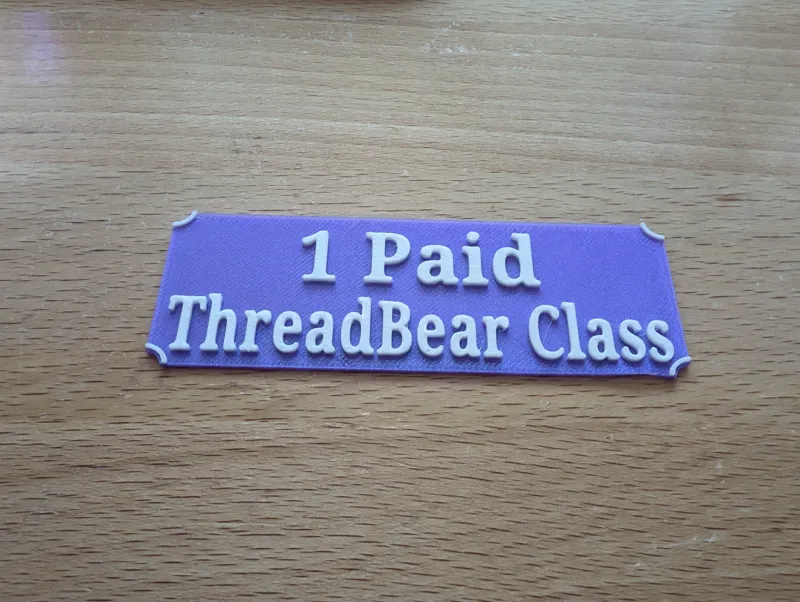 ThreadBear Class Ticket