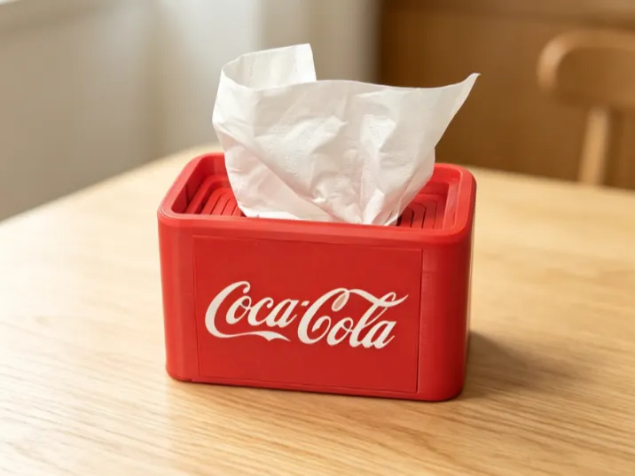 An interesting Coca-Cola-themed tissue box