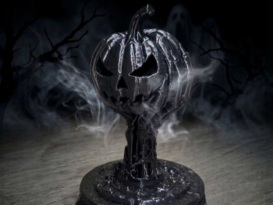 Skeleton Pumpkin Trophy 3D model