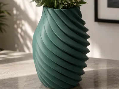 modern twist-vase