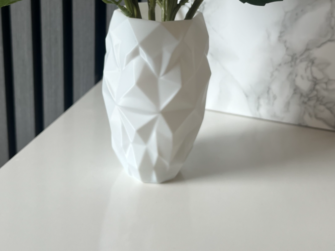 Moderne Low-Poly Vase | Fast Print