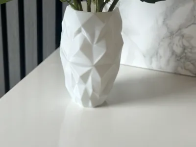Moderne Low-Poly Vase | Fast Print