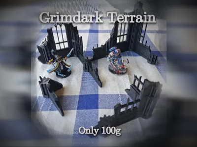 4# Set of Grimdark Ruins for 40k and DnD