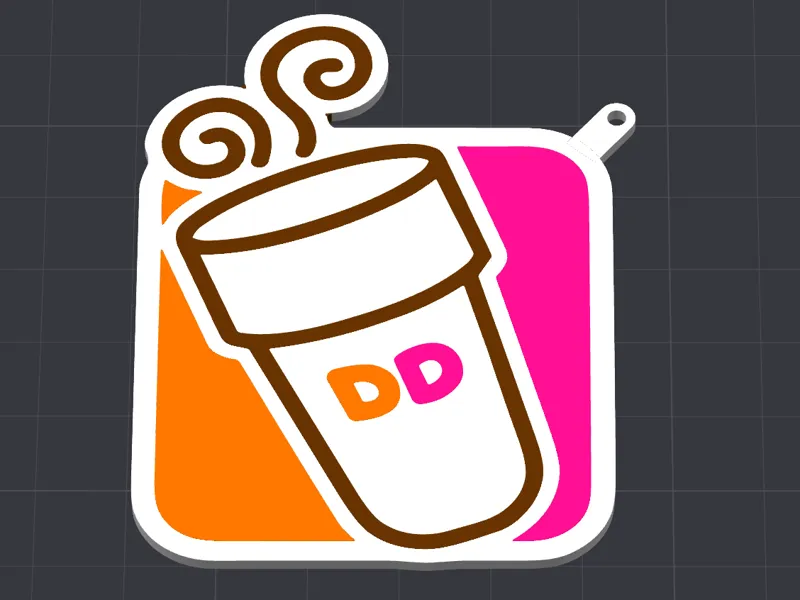 Dunkin Donuts Keychain