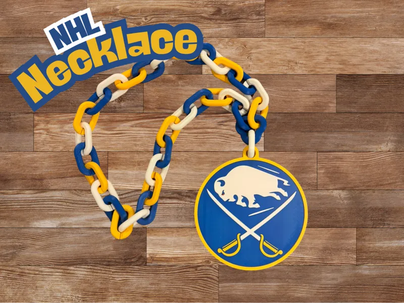 NHL Teams Chain Necklace - Buffalo Sabres