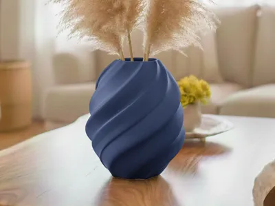 Wavy Vase Modern Decorative Vase