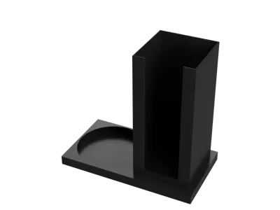 Alcohol Bottle Dispenser and Square Wipes Holder