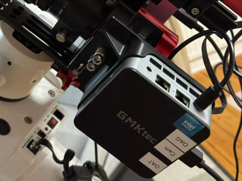 GMKtec G2 Mountingplate @ Angeleyes ZWO ASI Clamp