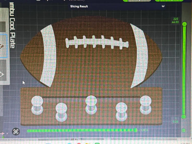 Football ring and medal wall mount