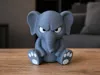 Grumpy Elephant - 3 Colors - 100mm Height