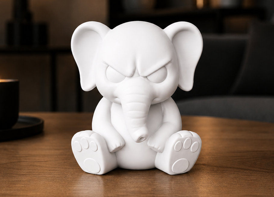 Miniatura 2 do modelo 3D Grimmiger Elefant