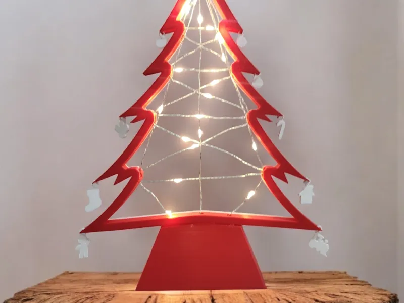Arvore de natal com Fios De Fada Cordão De Luz 