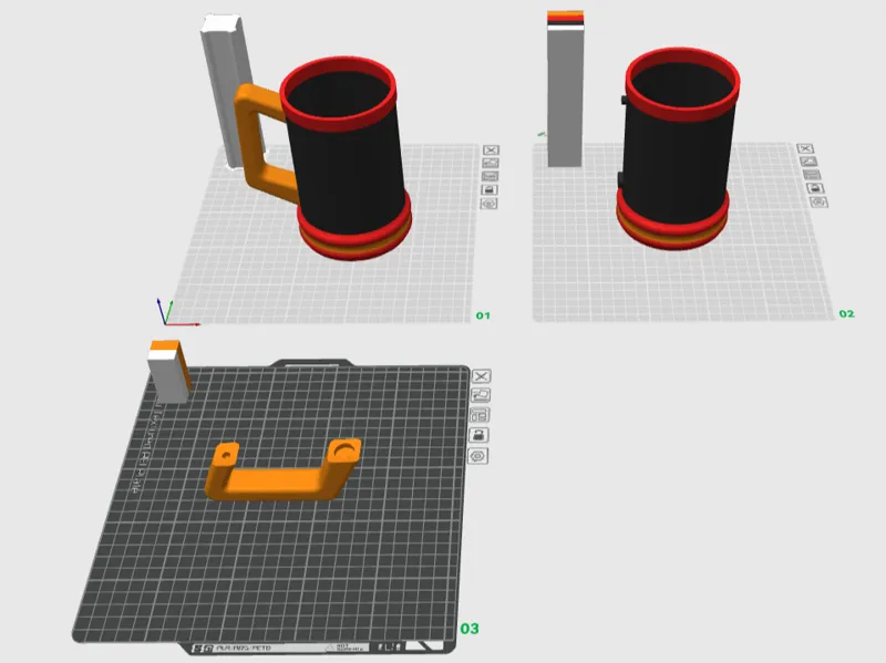 Chop/garra lisa, con mango a color con y sin ams!