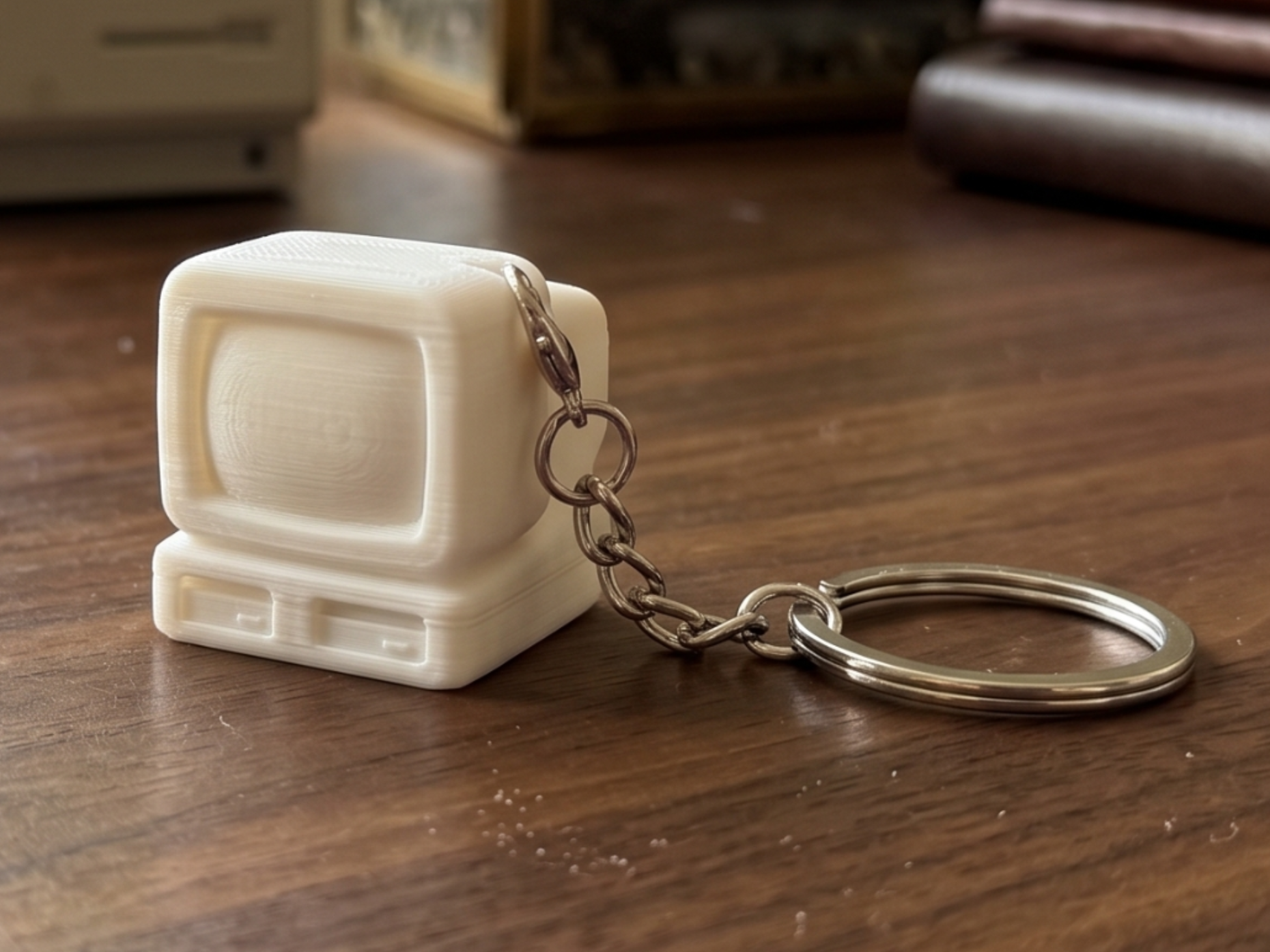Retro Mini Computer Keychain