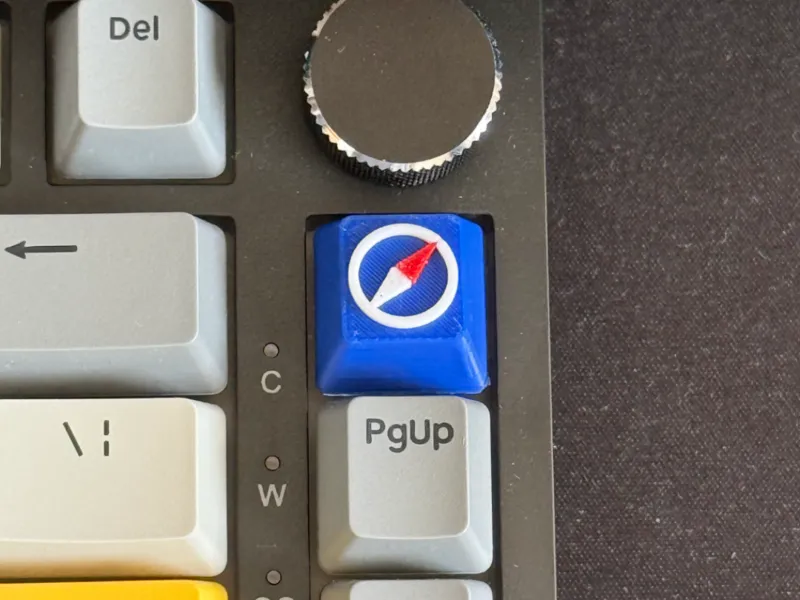 Universal internet browser/safari keycap