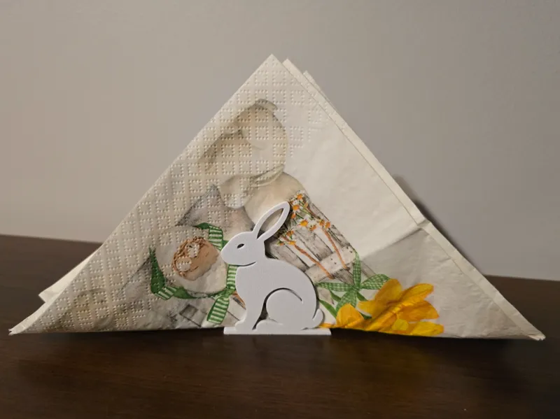 Easter bunny napkin stand