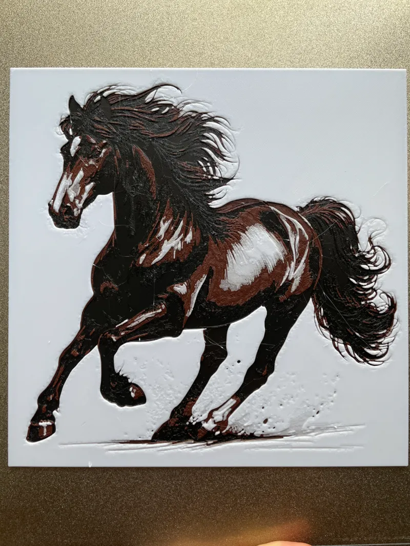 Horse at a gallop - Hueforge