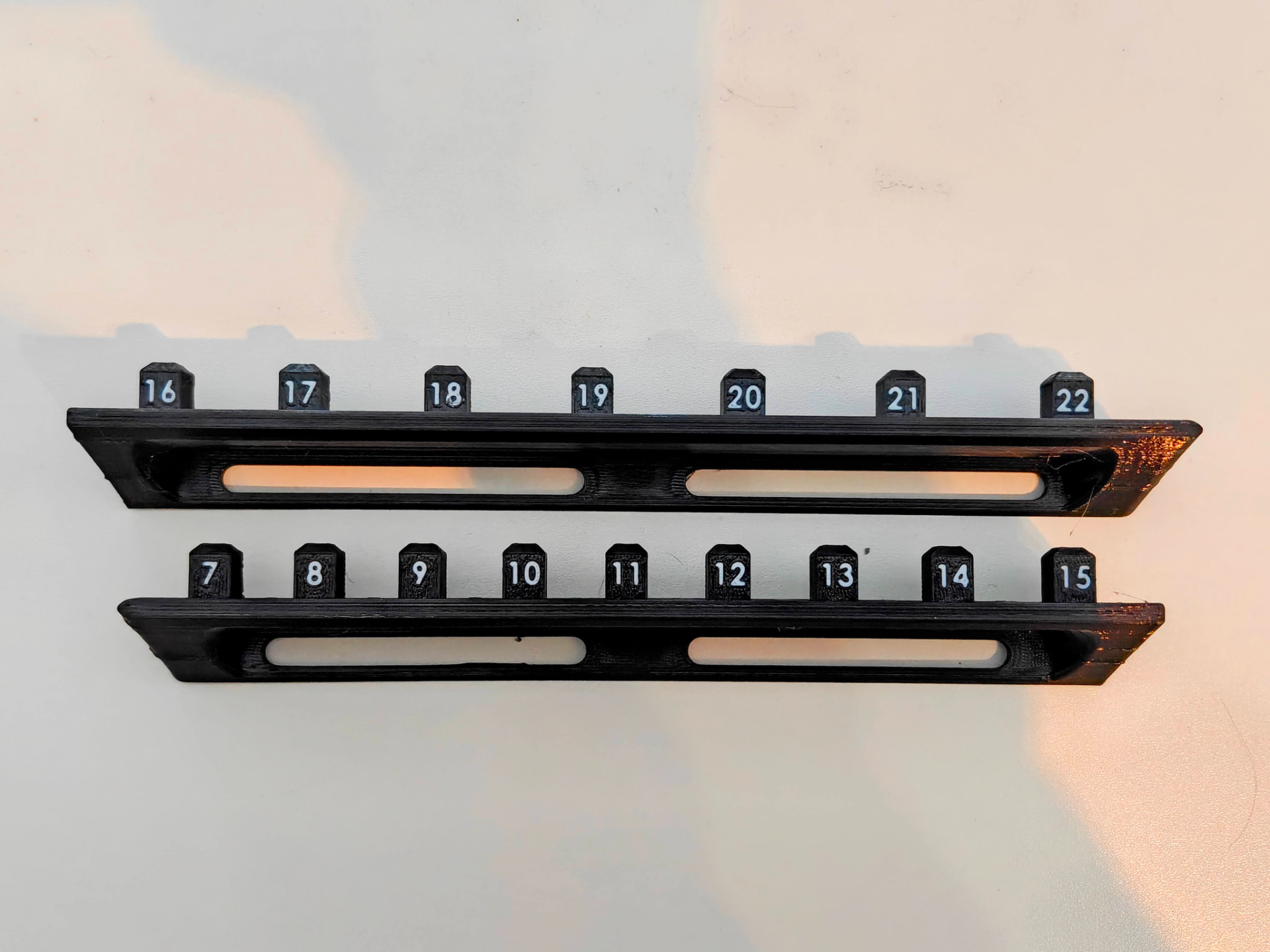 3/8" Socket Wall Holder – Labeled Organizer